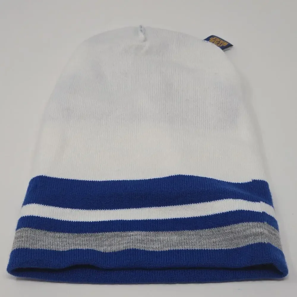 Star Wars R2-D2 Beanie Hat Adult White Blue Knit Winter Cap Acrylic Psi-Fi